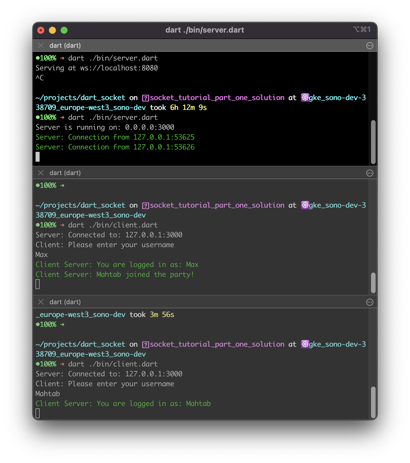 Socket Server allows two connections - Solution