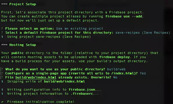 Firebase CLI Project Setup
